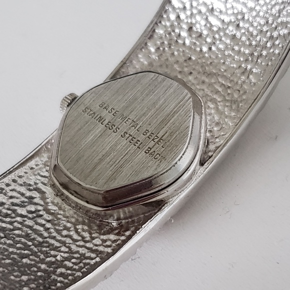 Peugeot Crystal Accented Cuff Bangle Women's Watch - Picture 6 of 9